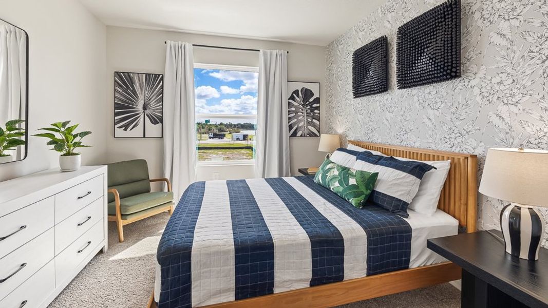 Furnished interior in a model home at The Gardens at Bay Street in Sarasota (Image 11). Furnished interior in a model home at The Gardens at Bay Street in Sarasota (Image 11).