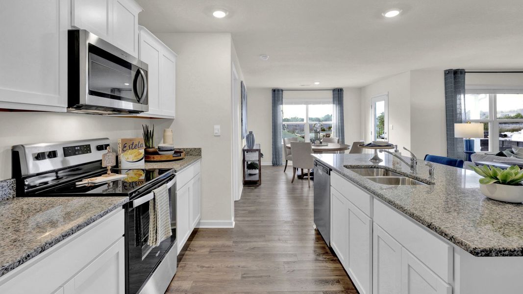 Furnished interior in a model home at Crescent Ridge in Niota (Image 16). Furnished interior in a model home at Crescent Ridge in Niota (Image 16).