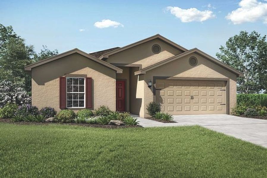 Front exterior of a home in the Riverstone community, located in Lakeland, FL (Image 12).