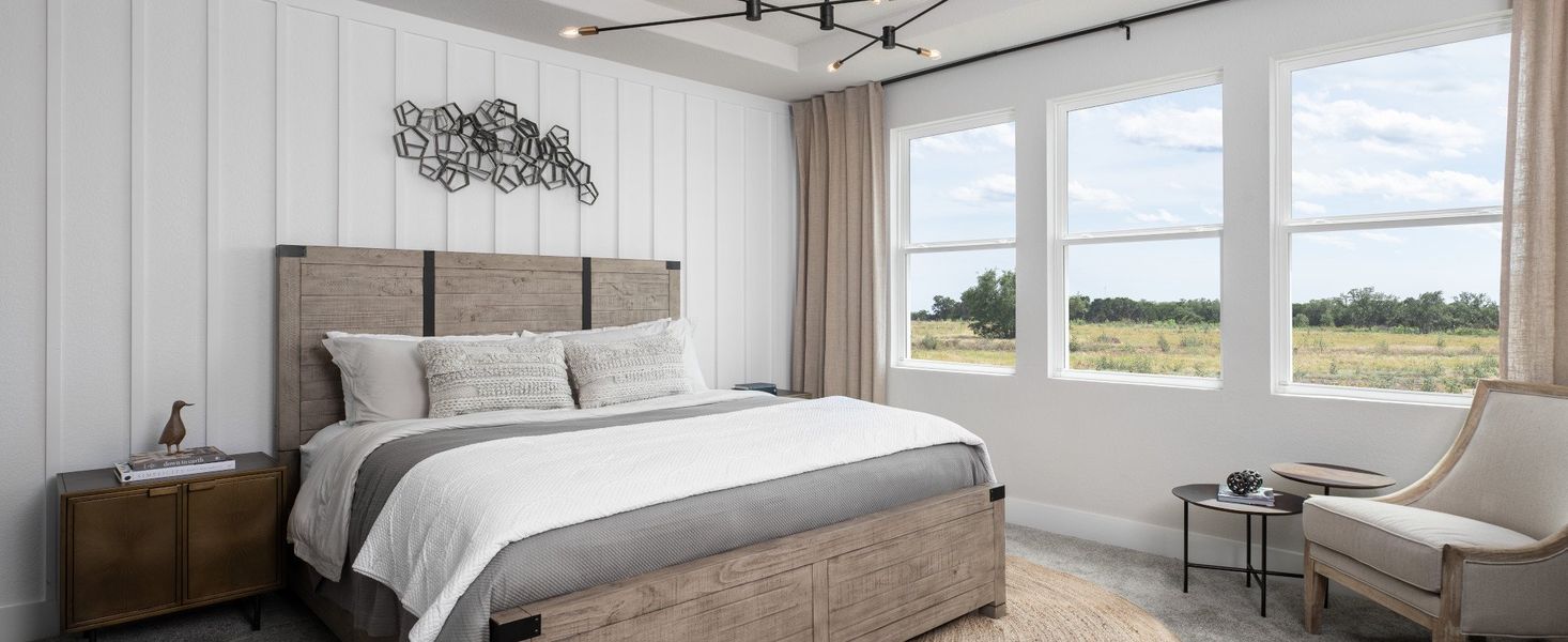 Furnished interior in a model home at The Cottages at Lariat in Liberty Hill (Image 9). Furnished interior in a model home at The Cottages at Lariat in Liberty Hill (Image 9).