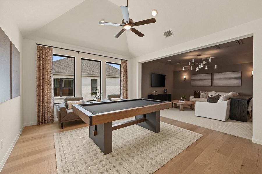 Furnished interior in a model home at Park Hills in Rockwall (Image 12). Furnished interior in a model home at Park Hills in Rockwall (Image 12).
