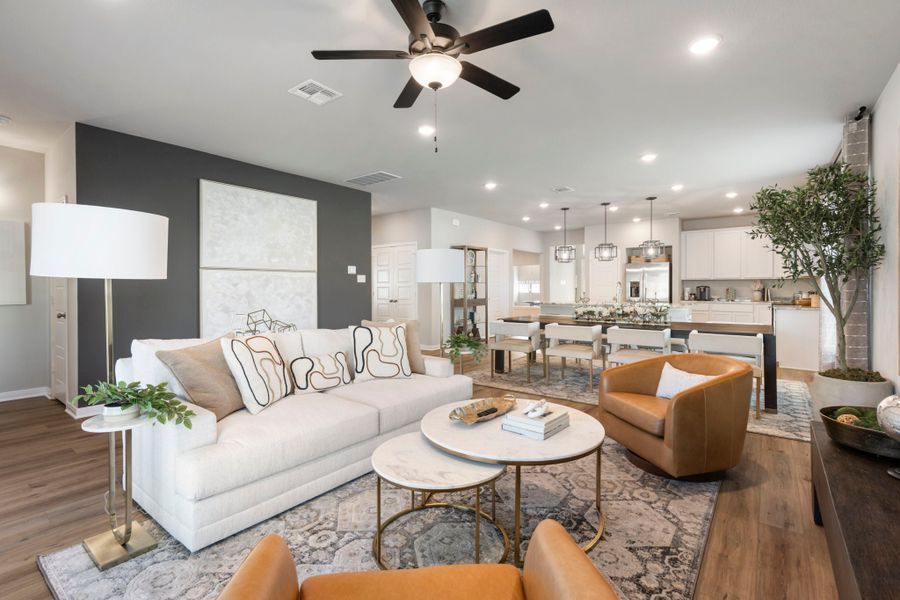 Furnished interior in a model home at Northgate in Temple (Image 17). Furnished interior in a model home at Northgate in Temple (Image 17).