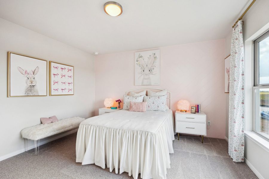 Furnished interior in a model home at Aldeana in Bonney (Image 14).