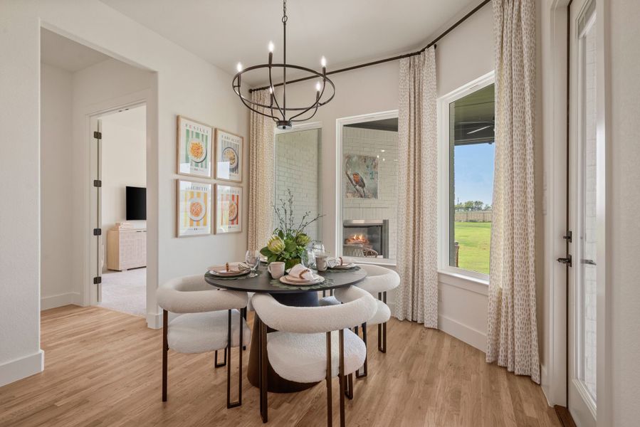 Furnished interior in a model home at Settlers Glen in New Fairview (Image 15). Furnished interior in a model home at Settlers Glen in New Fairview (Image 15).