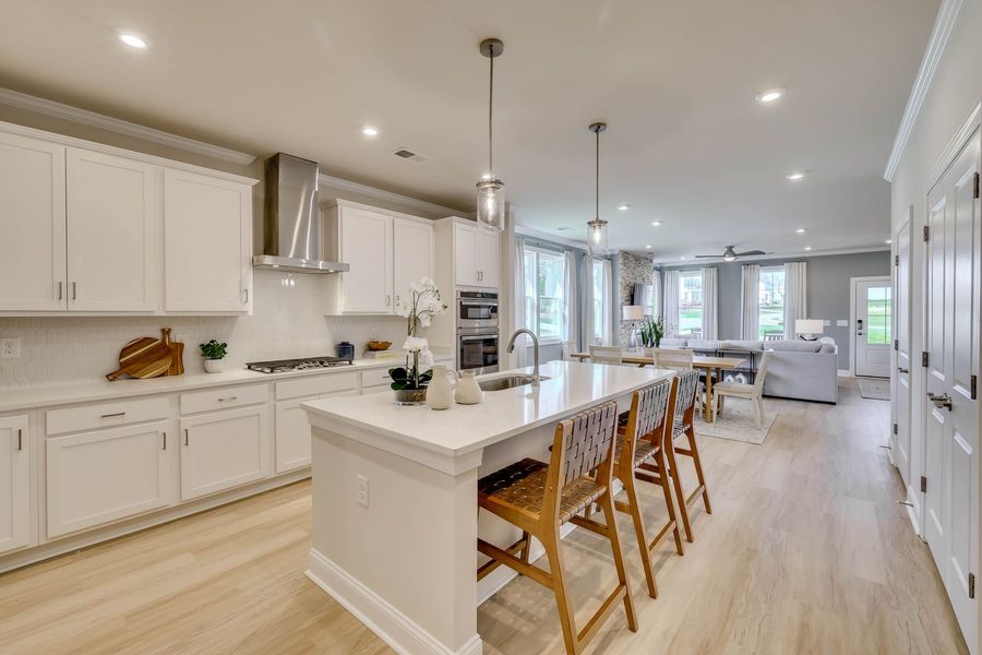 Large Kitchen with Island Seating