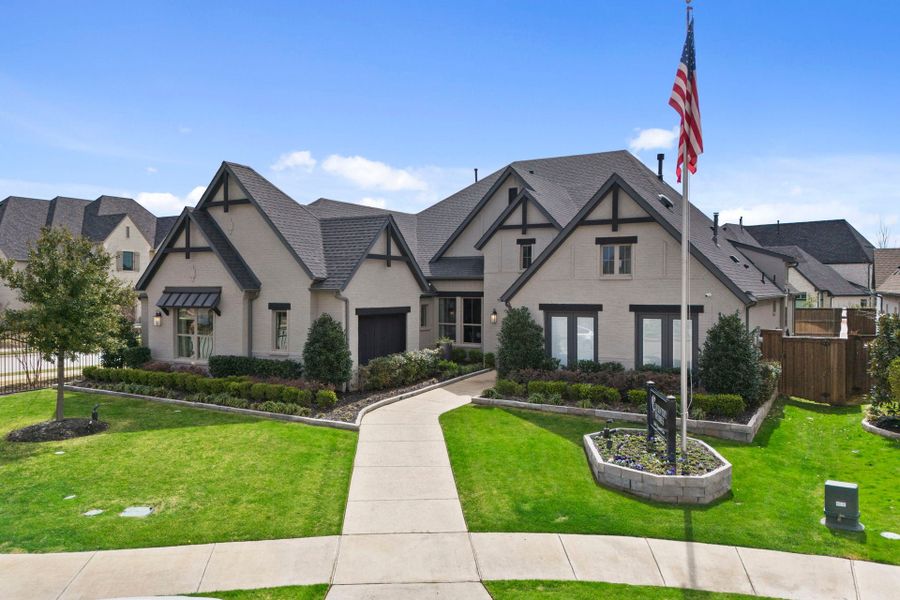 Front exterior of a home in the Mustang Lakes community, located in McKinney, TX (Image 4).