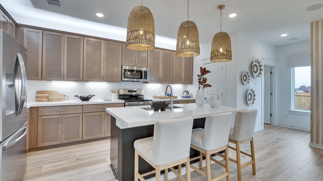 Furnished interior in a model home at Calumet in Jarrell (Image 8).