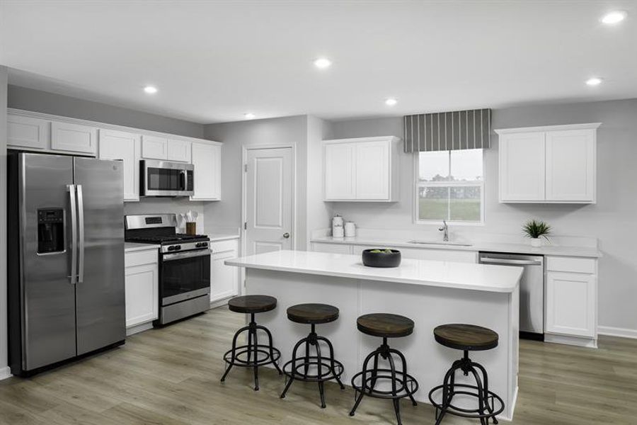 Furnished interior in a model home at South Mills in South Mills (Image 7).