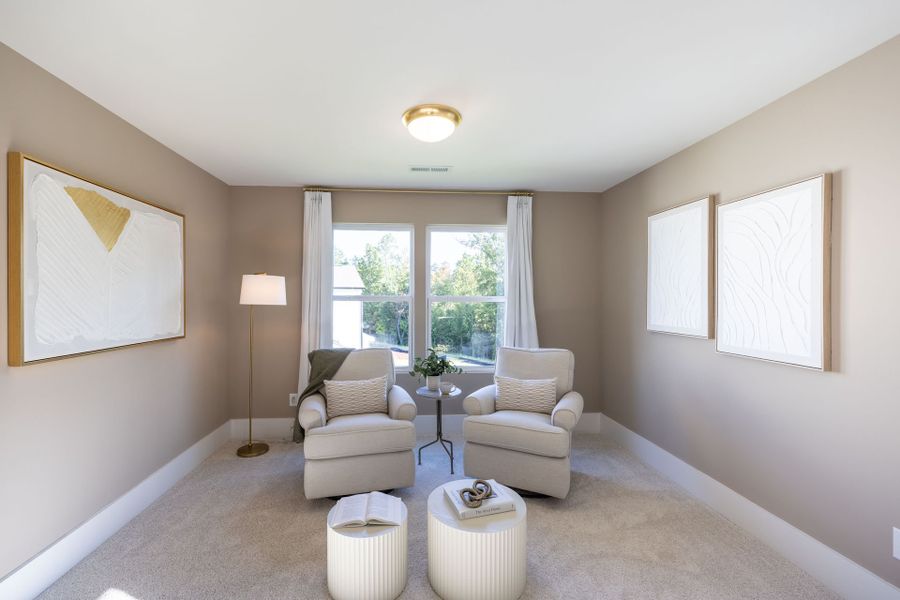 Furnished interior in a model home at Kensington in China Grove (Image 22).