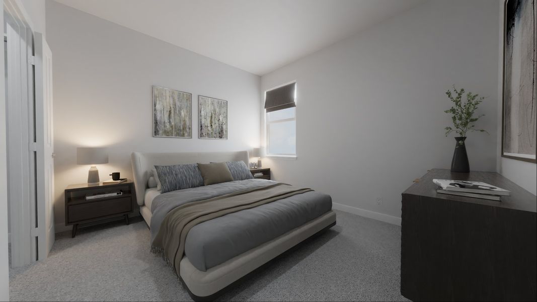 Furnished interior in a model home at Sunterra in Katy (Image 6).