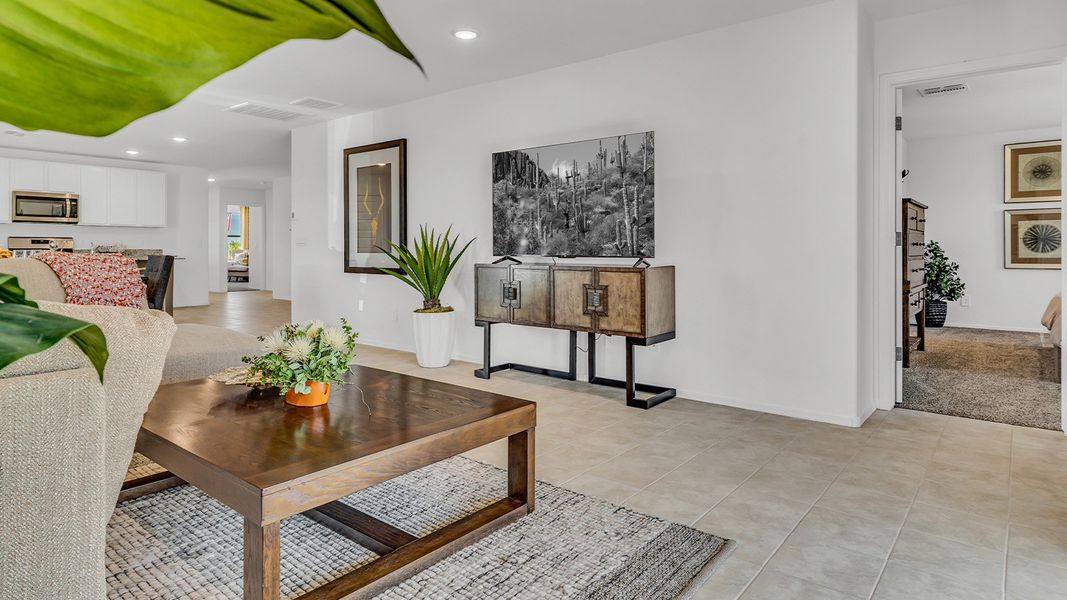 Furnished interior in a model home at Senita Crossing in Tucson (Image 31).