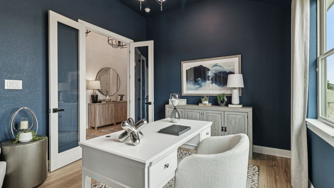 Furnished interior in a model home at The Crossvine in Schertz (Image 29). Furnished interior in a model home at The Crossvine in Schertz (Image 29).