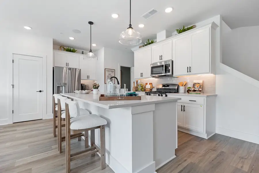 Furnished interior in a model home at Grandview Terrace in Canton (Image 4).