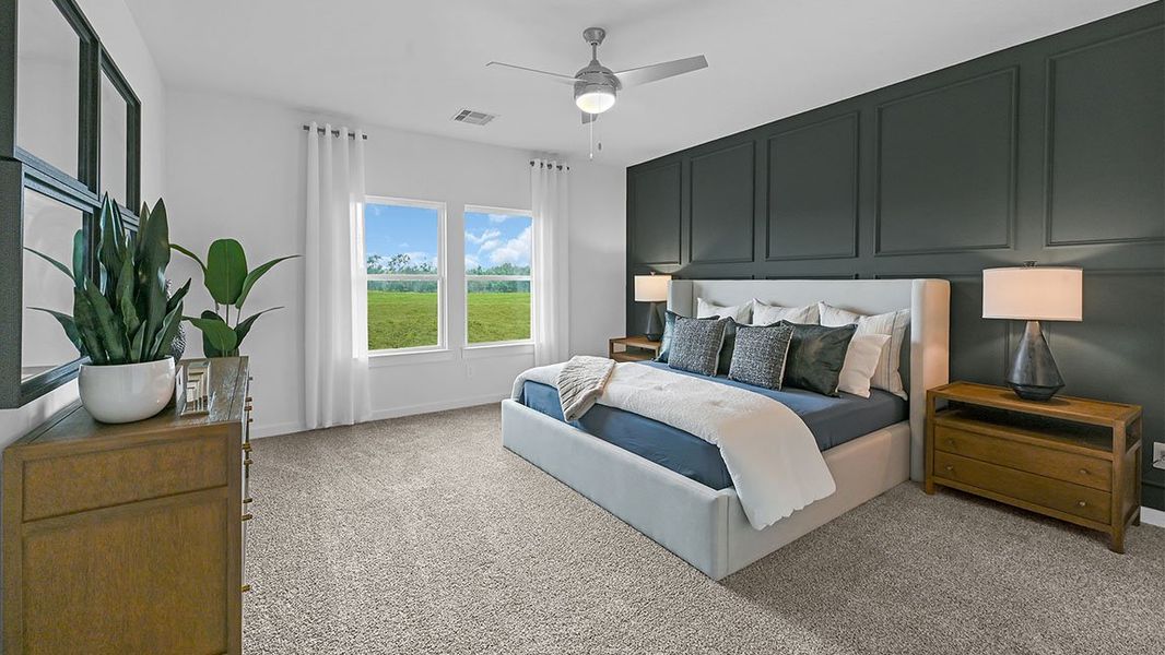 Furnished interior in a model home at Sorrento in Richmond (Image 45).