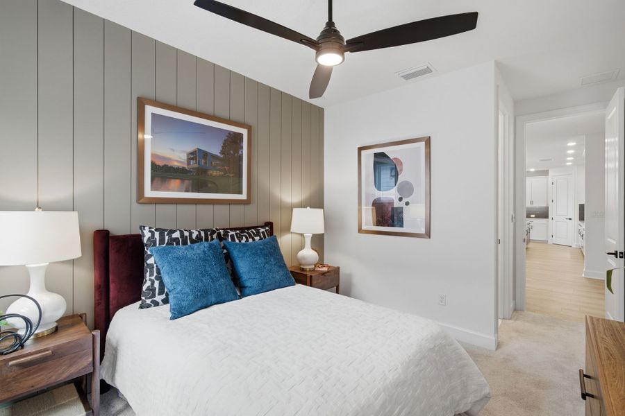 Furnished interior in a model home at The Preserve at Laurelton – Haven Collection in Green Cove Springs (Image 6).