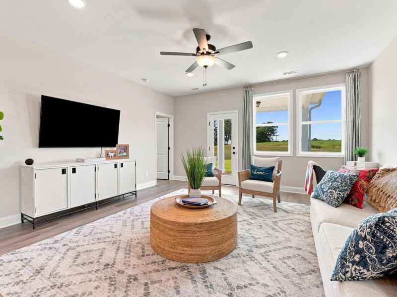 Furnished interior in a model home at Bailey Park in Fayetteville (Image 19).
