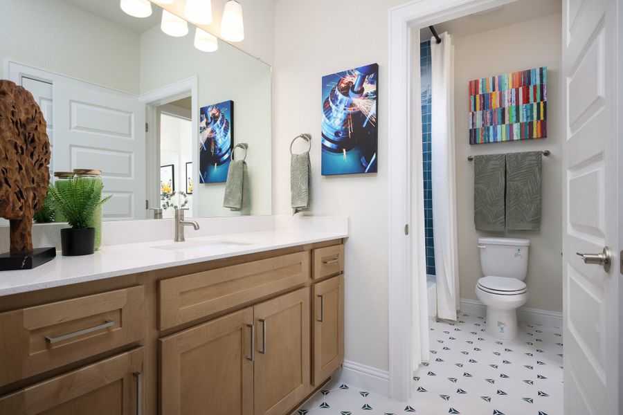 Furnished interior in a model home at Cielo in Conroe (Image 26). Furnished interior in a model home at Cielo in Conroe (Image 26).