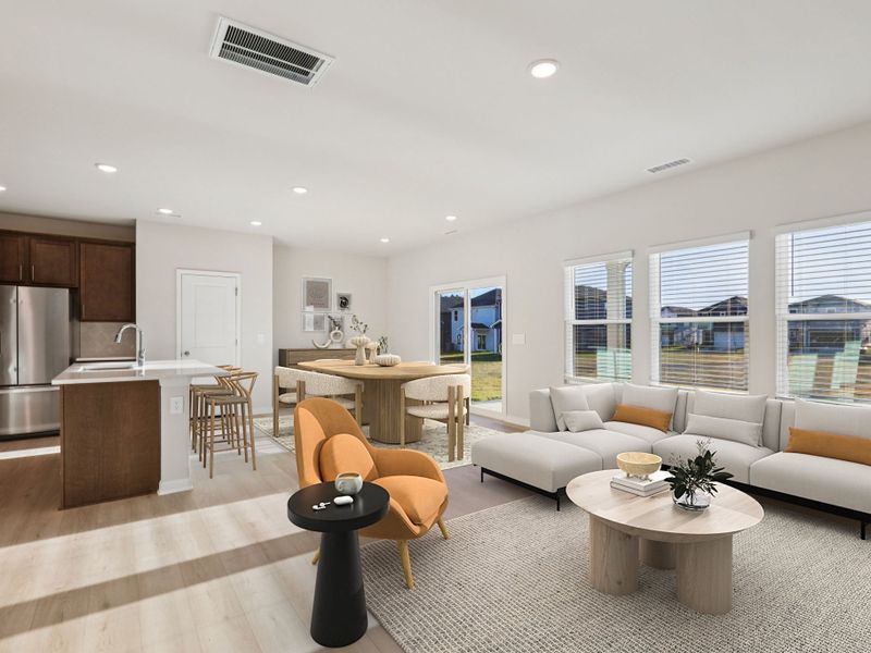Furnished interior in a model home at Country Lane - Classic Series in Clayton (Image 4).