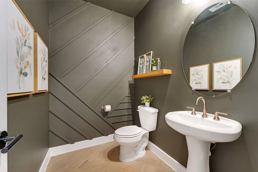 Furnished interior in a model home at Sunterra Lakes in Brookshire (Image 5).