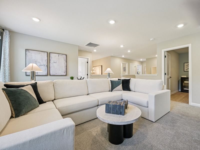 Furnished interior in a model home at Barrow Meadows in Zebulon (Image 19).