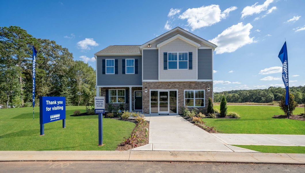 Front exterior of a home in the Chestnut Ridge community, located in Greenville, SC (Image 1).