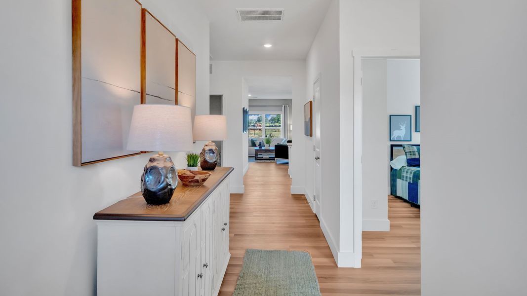 Furnished interior in a model home at Millstone Village in Morristown (Image 26).