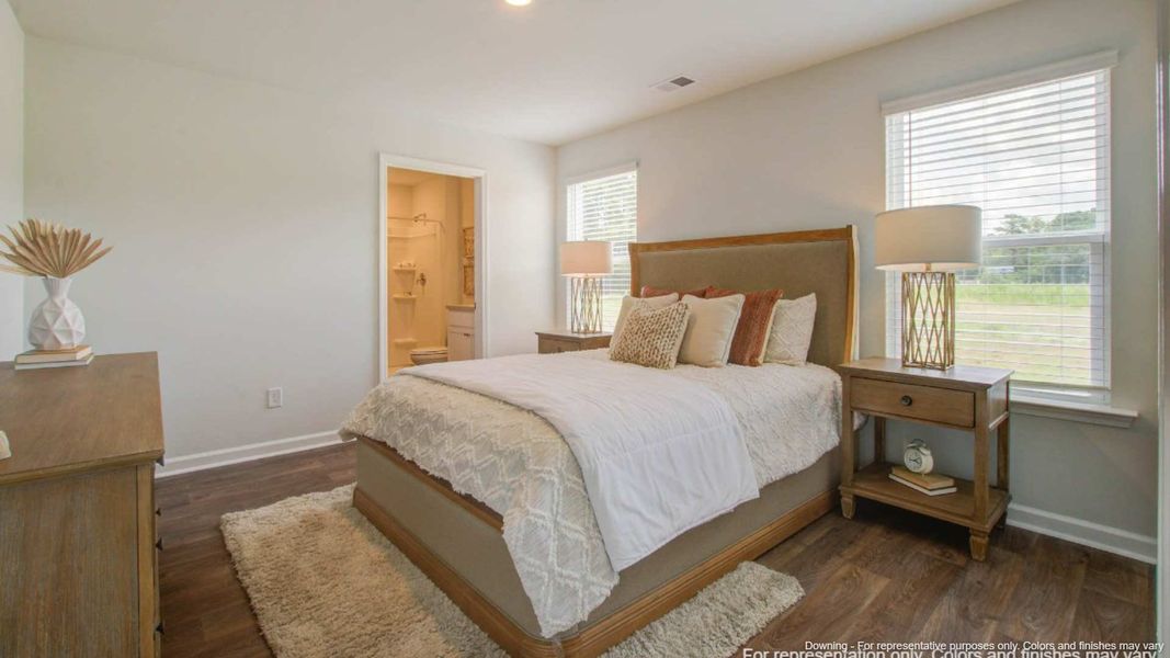 Furnished interior in a model home at Evergreen in Holly Hill (Image 14).