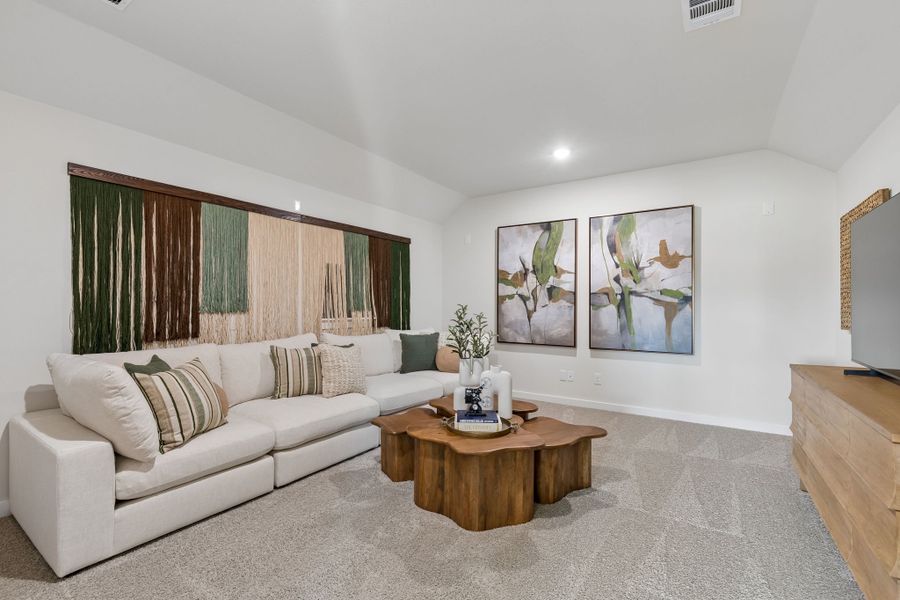 Furnished interior in a model home at Cibolo Hills West in Fort Worth (Image 35).