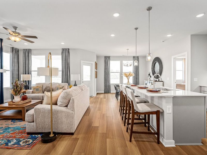 Furnished interior in a model home at Sage Farms in White House (Image 9).