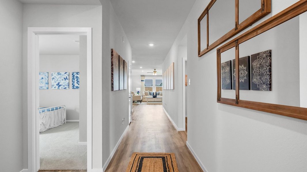 Furnished interior in a model home at Cornerstone in Rockdale (Image 4).