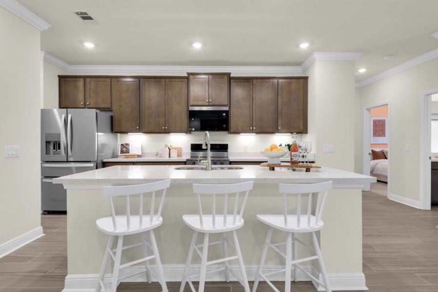 Furnished interior in a model home at Las Colinas in Milton (Image 8).
