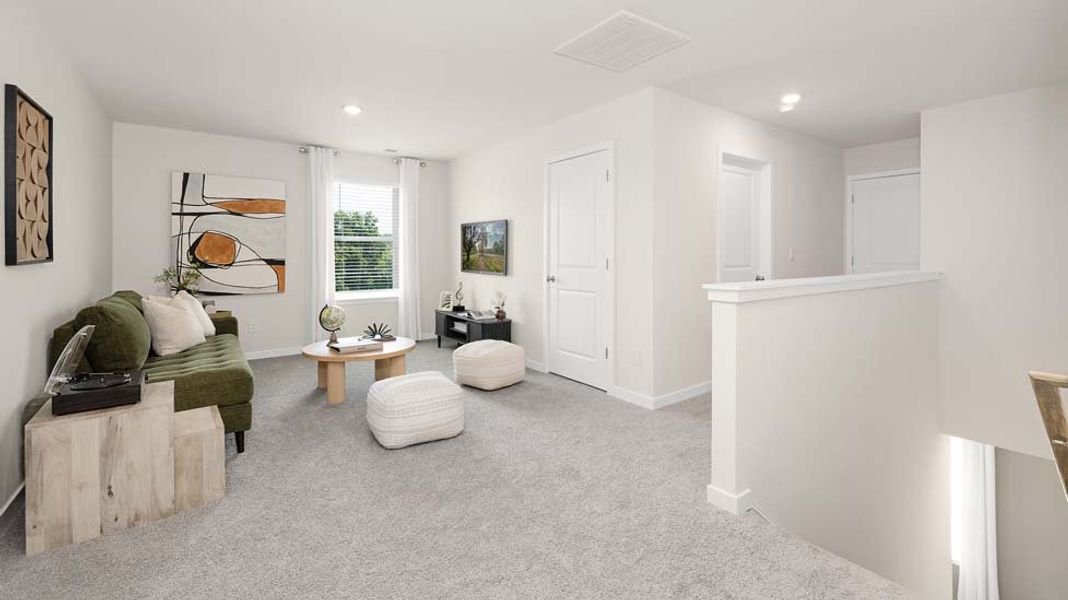 Furnished interior in a model home at Bristol Terrace in Statesville (Image 12).