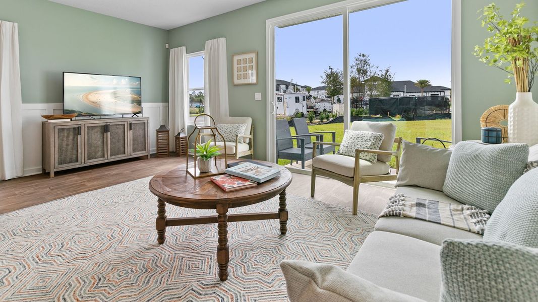 Furnished interior in a model home at The Landing in Middleburg (Image 24).