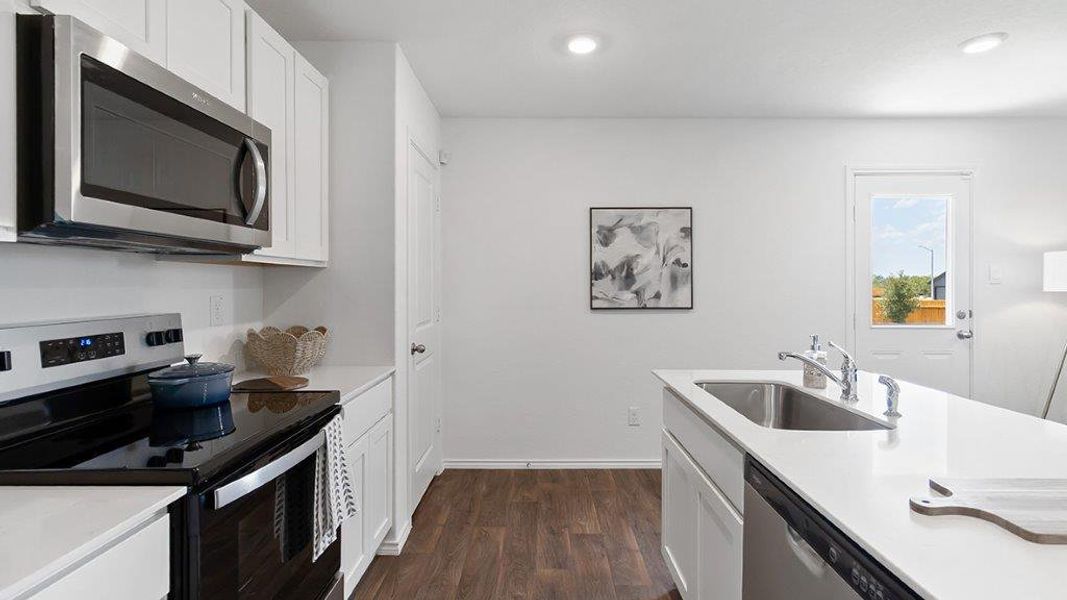 Furnished interior in a model home at Lucero in San Antonio (Image 11).