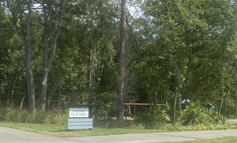 A serene play park nestled in lush greenery at RiverTown - Springs by Mattamy Homes (St. Johns, FL). A serene play park nestled in lush greenery at RiverTown - Springs by Mattamy Homes (St. Johns, FL).