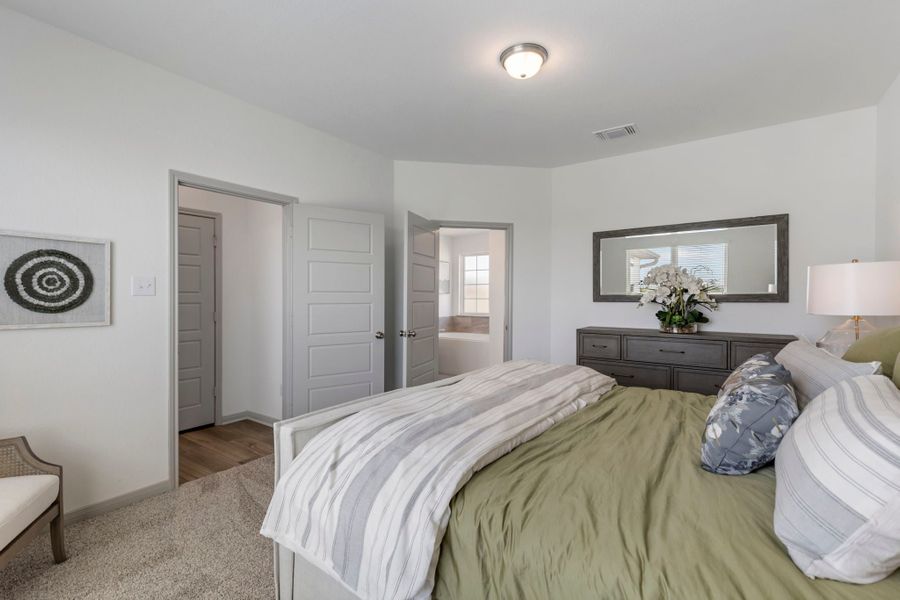 Furnished interior in a model home at Eastern Wells in Jarrell (Image 32). Furnished interior in a model home at Eastern Wells in Jarrell (Image 32).