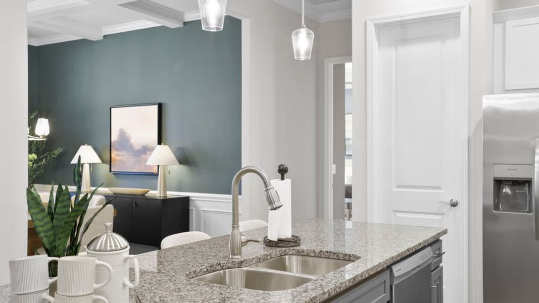 Furnished interior in a model home at Alder Pond in Campobello (Image 16). Furnished interior in a model home at Alder Pond in Campobello (Image 16).