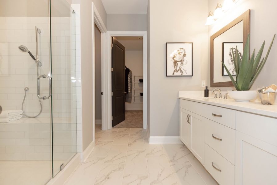 The Baldwin Model Home - Owner's Bathroom The Baldwin Model Home - Owner's Bathroom