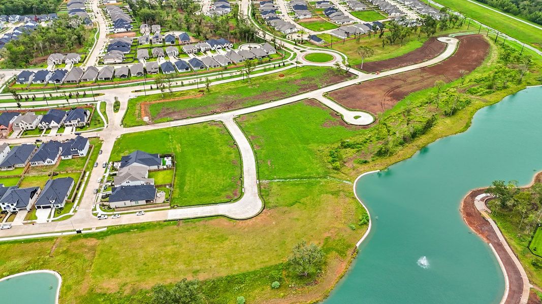 Aerial view of the Sienna community in Missouri City, TX, showing layout and nearby surroundings (Image 13).