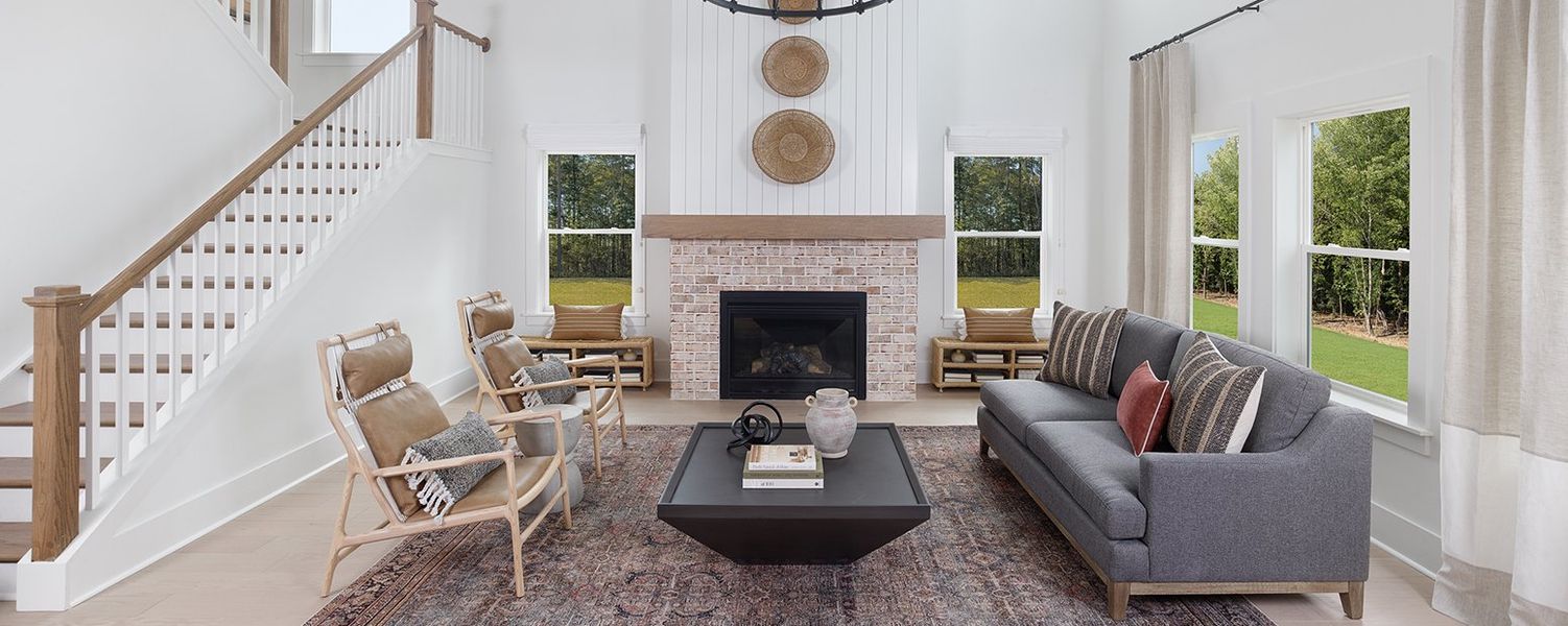 Furnished interior in a model home at Watson Hill in Summerville (Image 10). Furnished interior in a model home at Watson Hill in Summerville (Image 10).