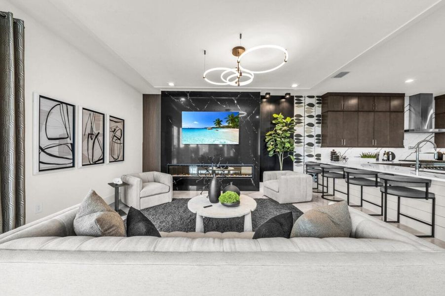 Furnished interior in a model home at Legends Bay in Bradenton (Image 181).