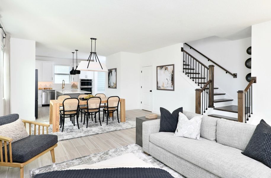 Furnished interior in a model home at Weslyn Park in St. Cloud (Image 4).