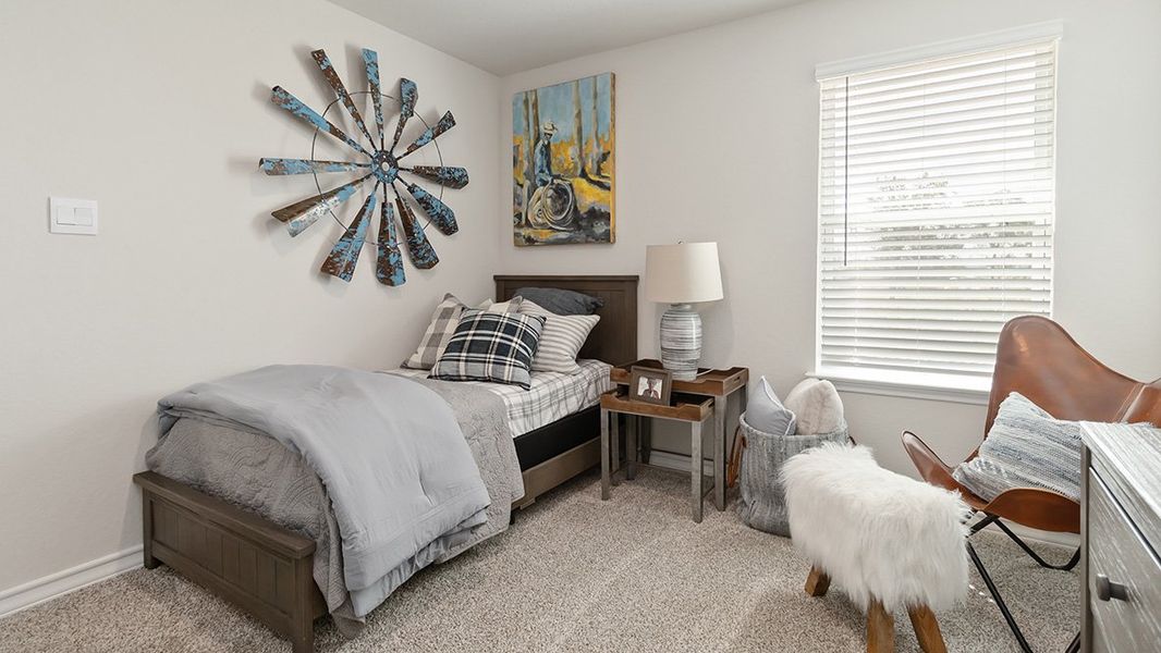 Furnished interior in a model home at High Garden in Comfort (Image 22).