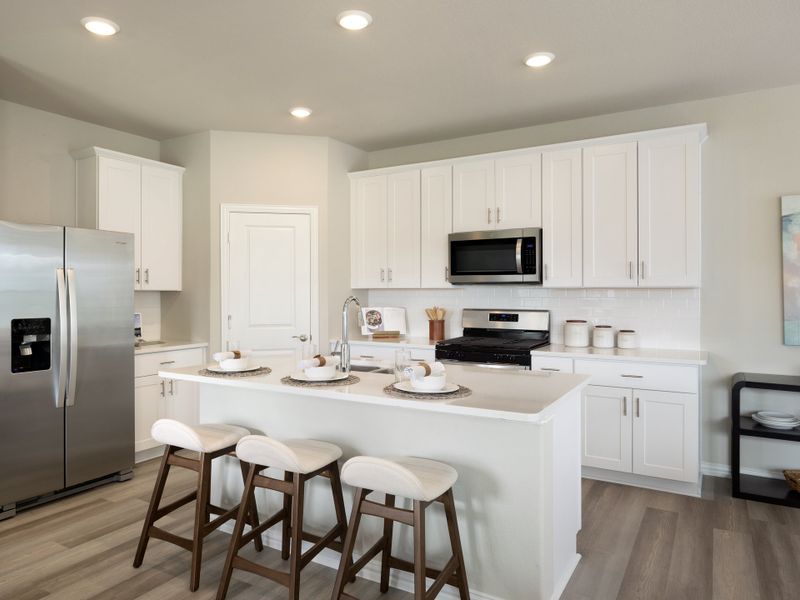 Furnished interior in a model home at Southridge in McKinney (Image 5).