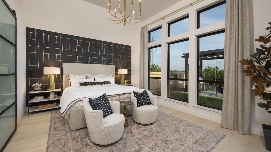 Furnished interior in a model home at Haby Hill 60' in San Antonio (Image 9). Furnished interior in a model home at Haby Hill 60' in San Antonio (Image 9).