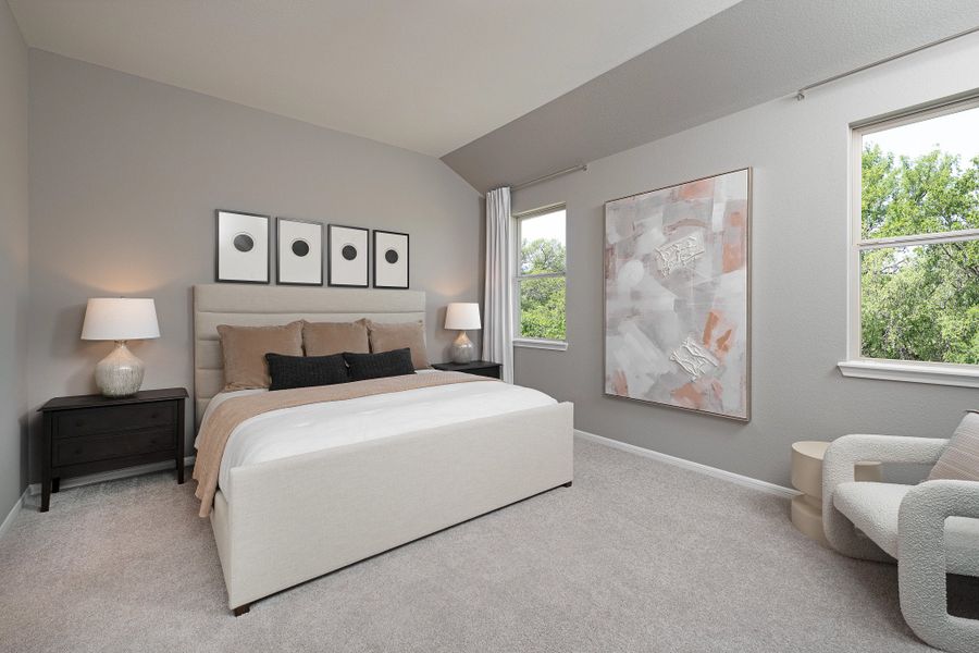 Furnished interior in a model home at Spring Creek Trails in Magnolia (Image 6). Furnished interior in a model home at Spring Creek Trails in Magnolia (Image 6).