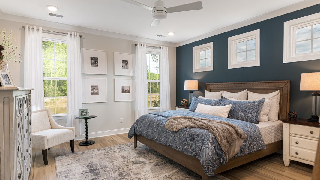 Furnished interior in a model home at Bayview Acres in Mount Pleasant (Image 6).