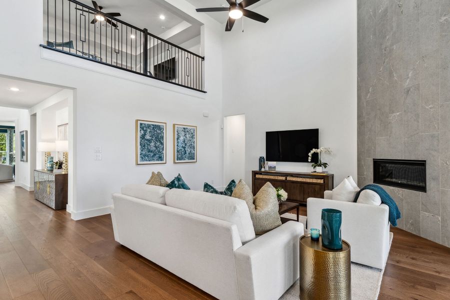 American Legend Homes' 60' model in Ten Mile Creek - Living Room American Legend Homes' 60' model in Ten Mile Creek - Living Room