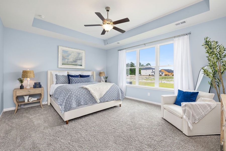 Furnished interior in a model home at Settlers Hammock in Kingsland (Image 6). Furnished interior in a model home at Settlers Hammock in Kingsland (Image 6).