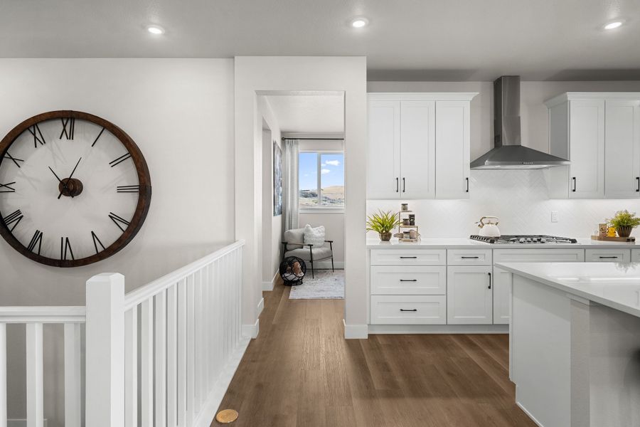 Furnished interior in a model home at Trumark Homes at Tanterra in Parker (Image 36).